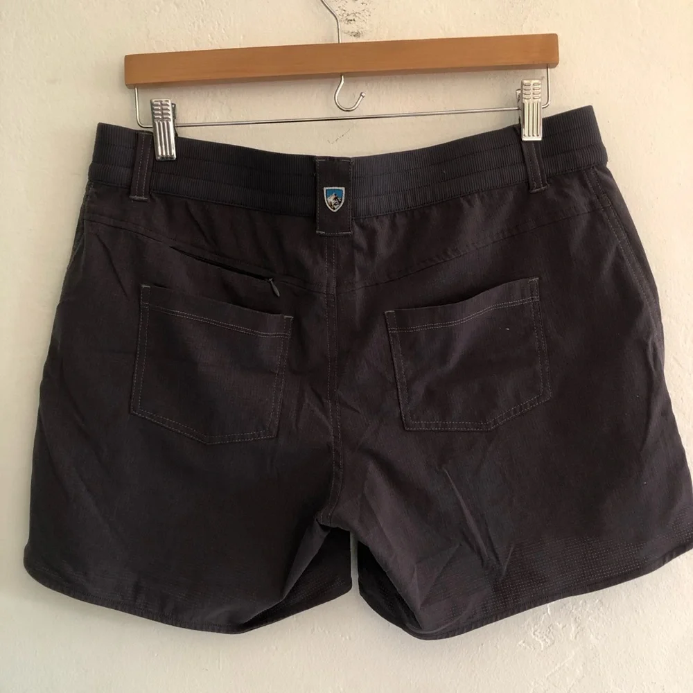 Kuhl Hiking Shorts Women 12 Gray Lightweight Hiking Outdoors